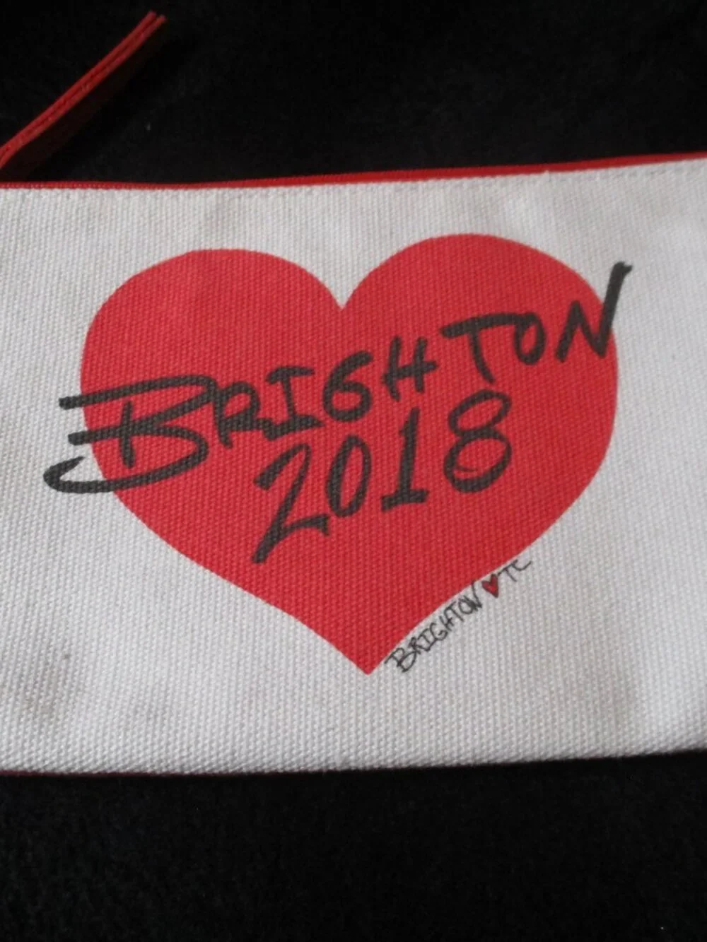 Brighton 2018 Zipper Canvas Cosmetic Bag